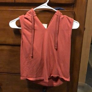 Crop top with hoodie